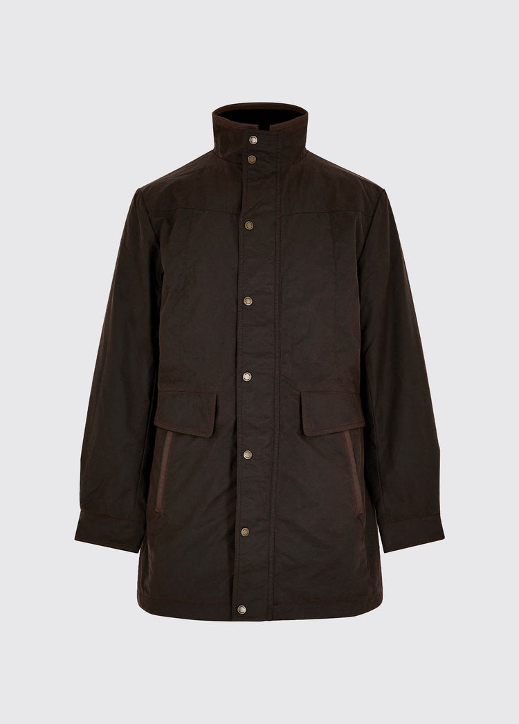 Chalkhill Men's Long Waxed Jacket - Java