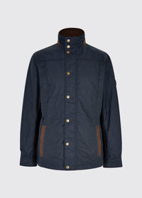 Carrickfergus Men's Waxed Cotton Jacket - Ocean Blue