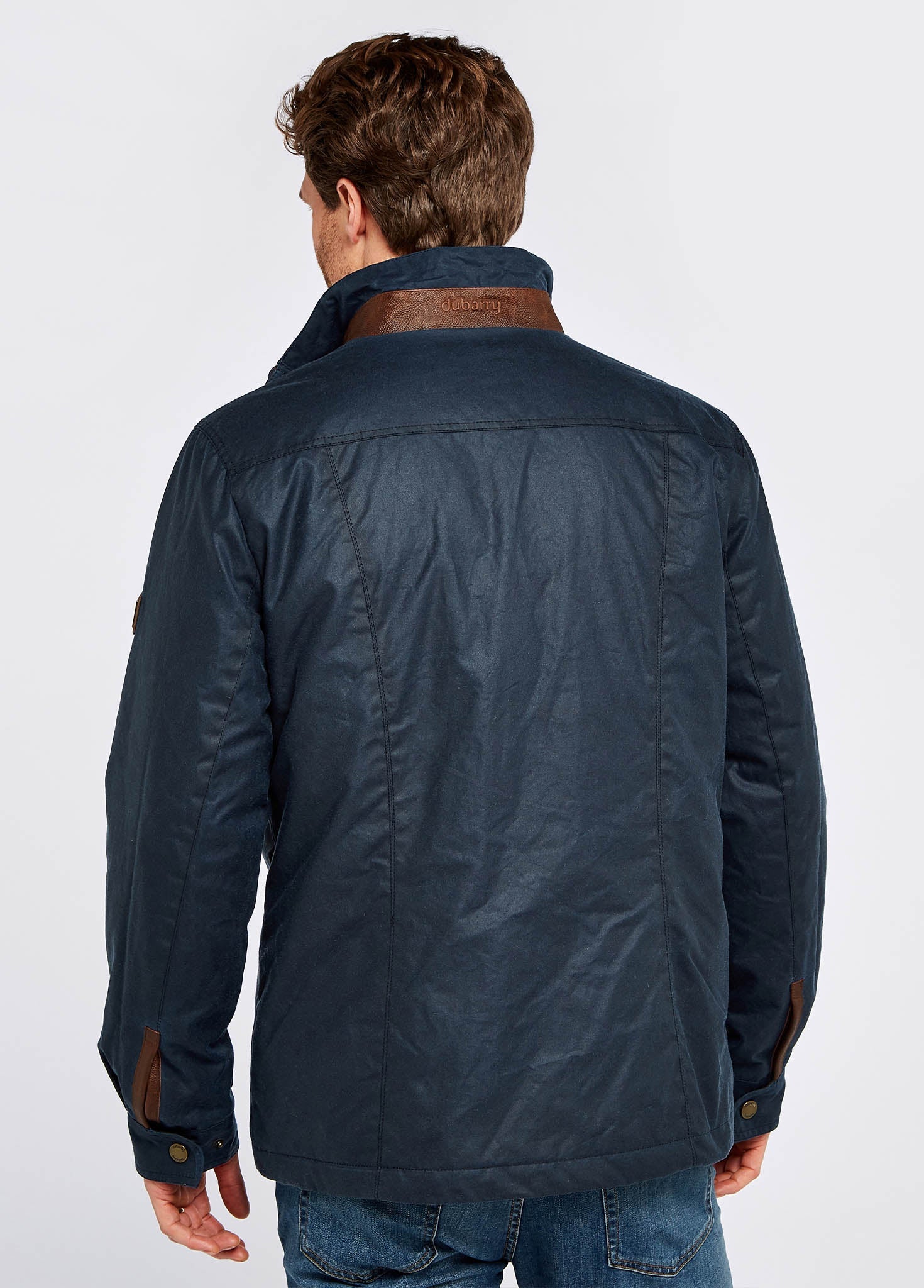 Carrickfergus Men s Waxed Cotton Jacket Ocean Blue