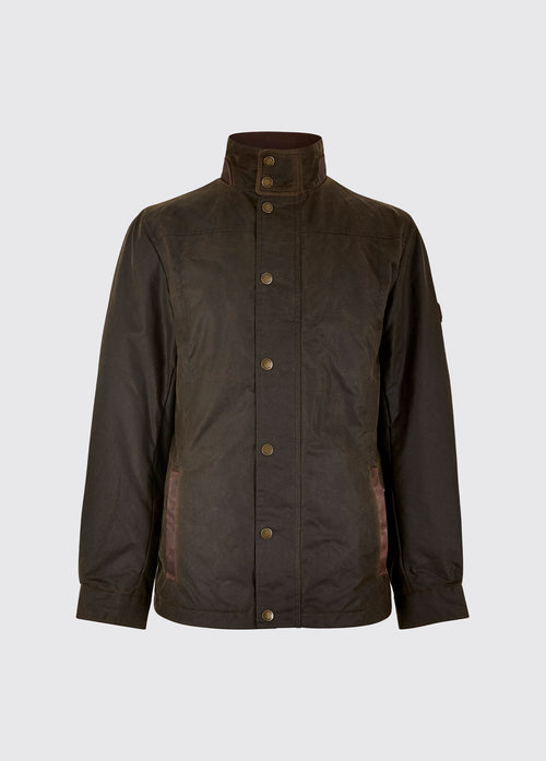 Carrickfergus Men's Waxed Cotton Jacket - Olive