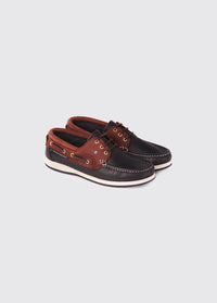 Commodore XLT Boat Shoe - Navy/Brown