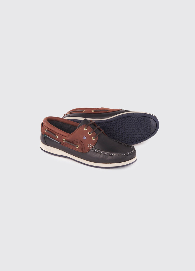 Commodore XLT Boat Shoe - Navy/Brown