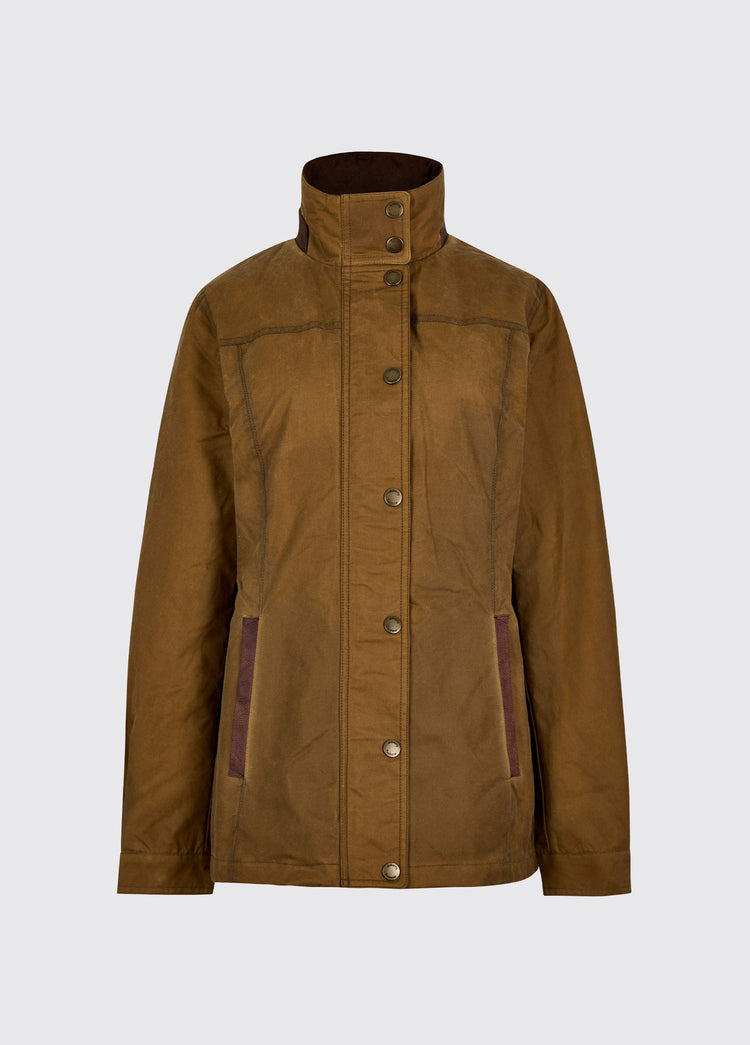 Mountrath Ladies' Waxed Cotton Jacket  - Ochre