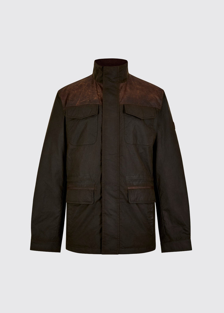Ryehill Men’s Waxed Cotton Field Jacket - Verdigris