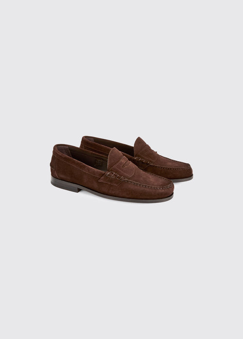 Stanford Men's Suede Loafer - Cigar