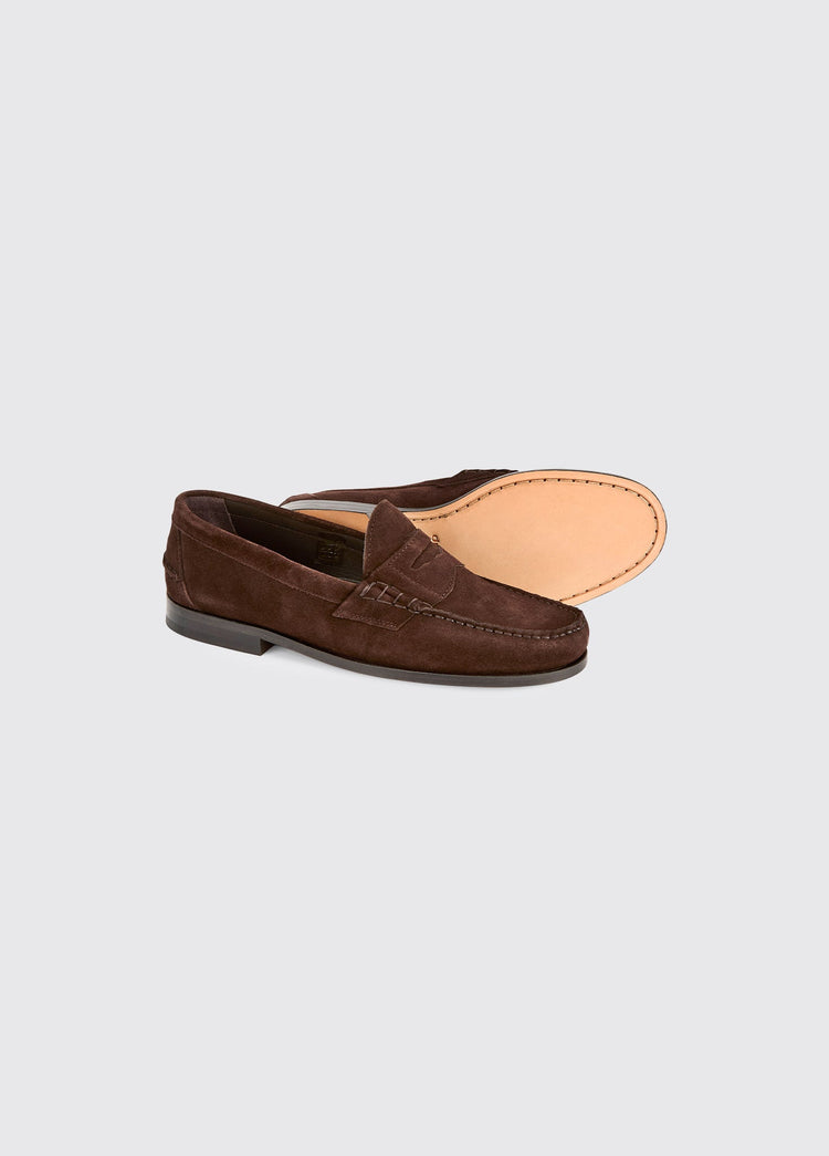 Stanford Men's Suede Loafer - Cigar