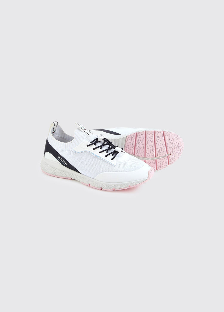Toledo Ladies Lightweight Aquatech Sock Sneaker - White