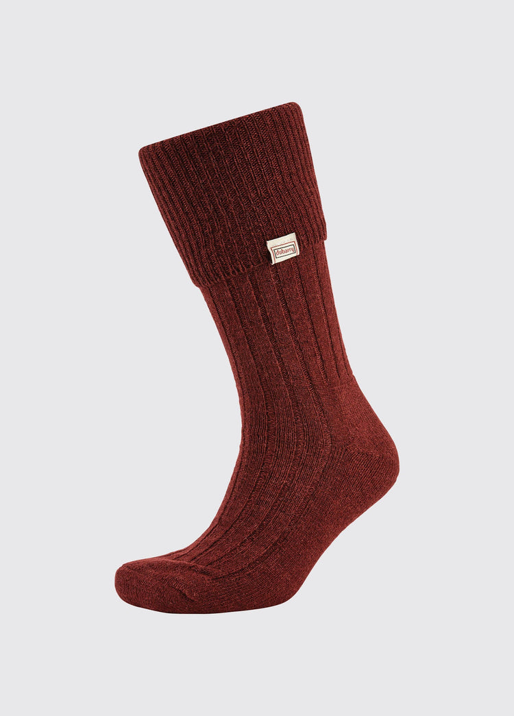 Alpaca Socks - Malbec