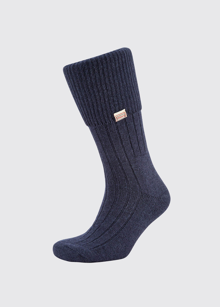 Alpaca Socks - Navy