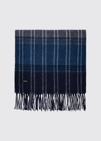 Gleneagle Wool Scarf - Peacock Blue