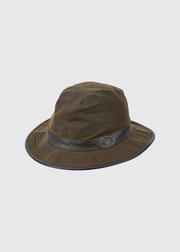 Macreddin Waxed bucket hat - Olive