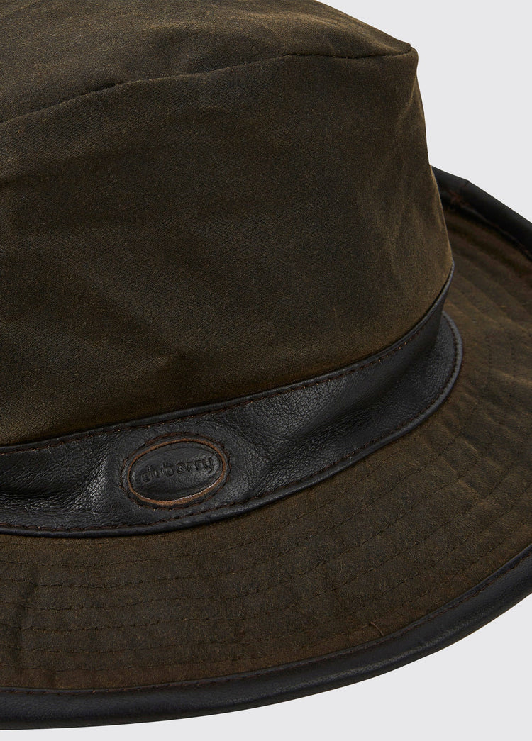 Macreddin Waxed bucket hat - Olive