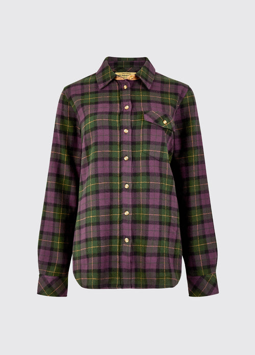 Wildprivet Women’s Flannel Shirt - Damson