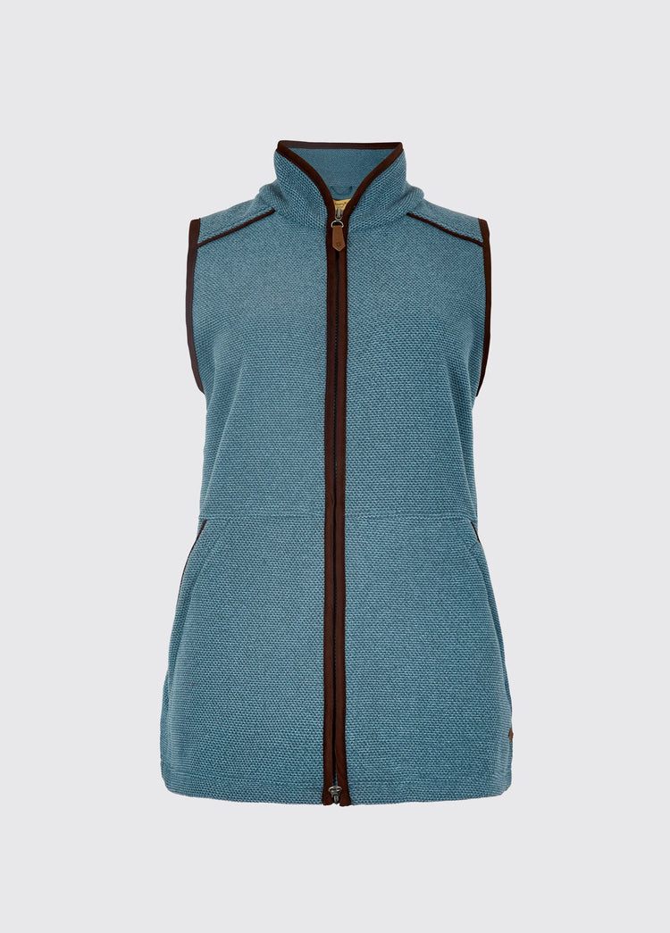 Carbury Ladies' Fleece Vest - Indigo