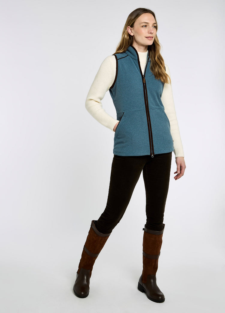 Carbury Ladies' Fleece Vest - Indigo