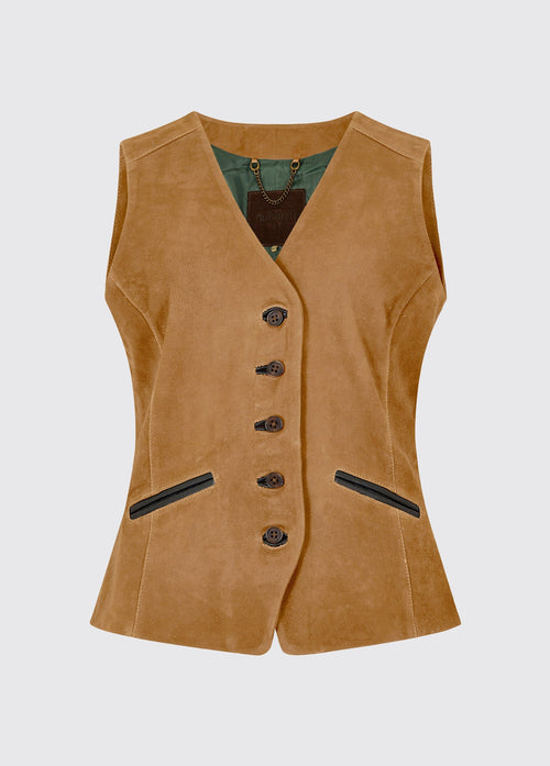 Greville Ladies' Tailored Waistcoat - Tan