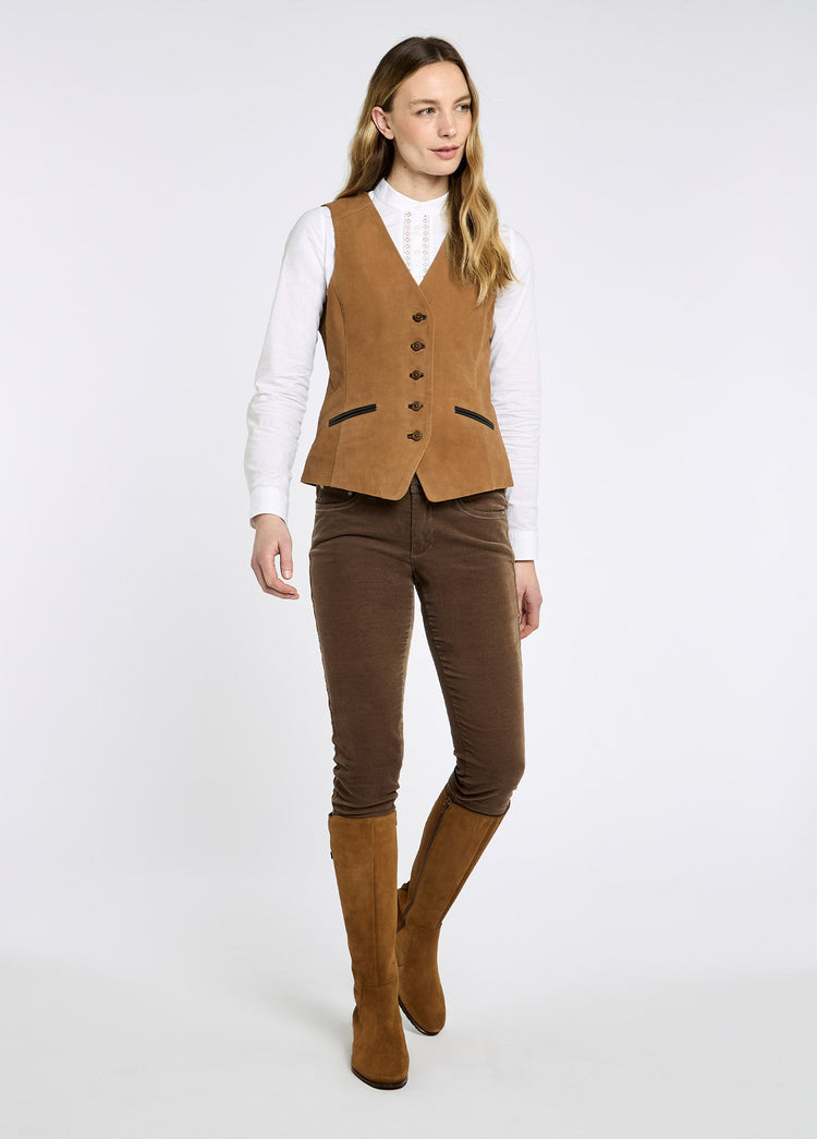 Greville Ladies' Tailored Waistcoat - Tan