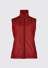 Heywood Ladies' Quilted Vest - Red Pepper