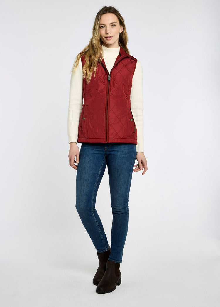 Heywood Ladies' Quilted Vest - Red Pepper