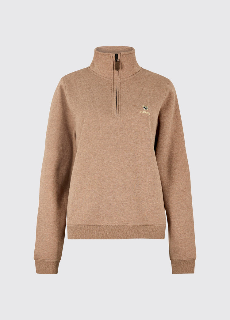 Castlemartyr Women's Quarter Zip Sweatshirt- Elk